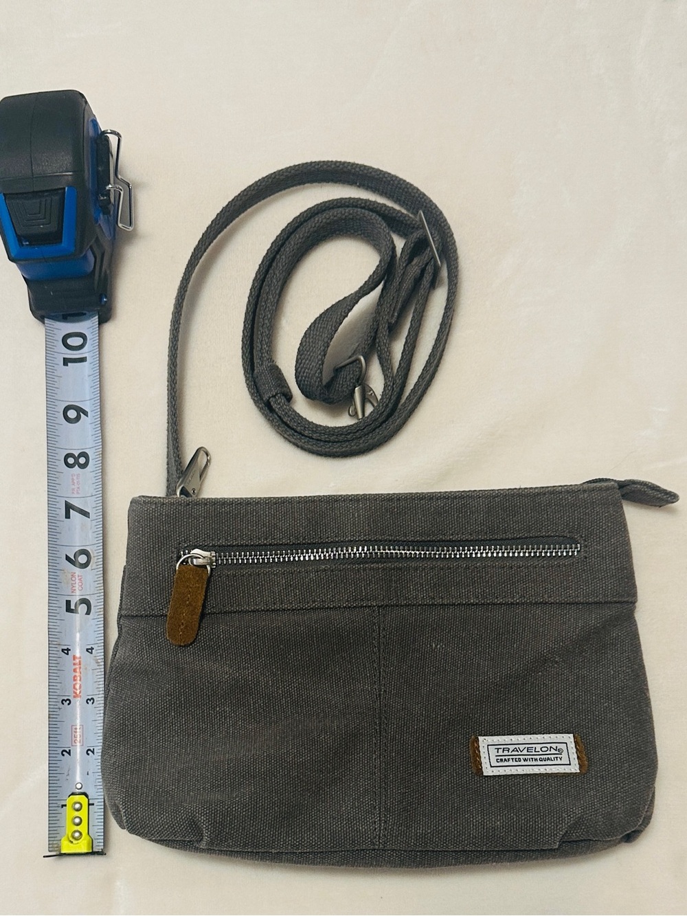 Travelon RFID Anti-Theft Heritage Women’s Crossbody Bag Purse Gray - Picture 12 of 13